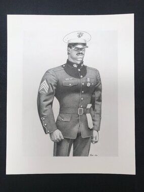 Tom of Finland 8 x 10 Print from the "California '84" Series Military Uniform